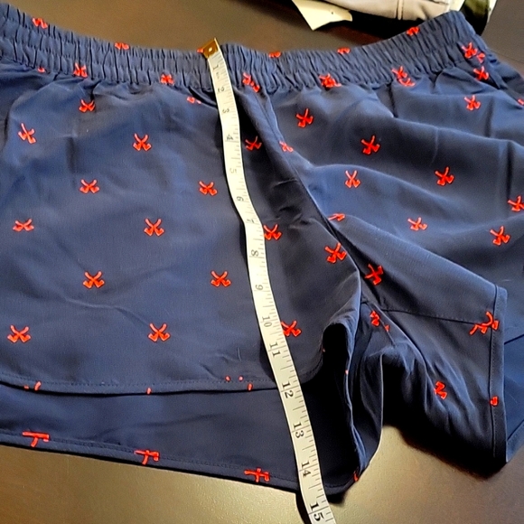 NWOT The North Face Elastic Waist Blue & Orange Athletic Gym Shorts Size Large - Picture 15 of 15